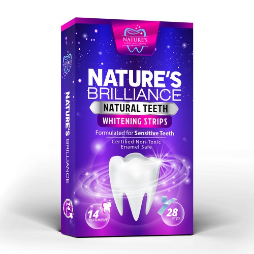 Natural Design Needed for Nature's Brilliance Whitening Strips Design by agooshe