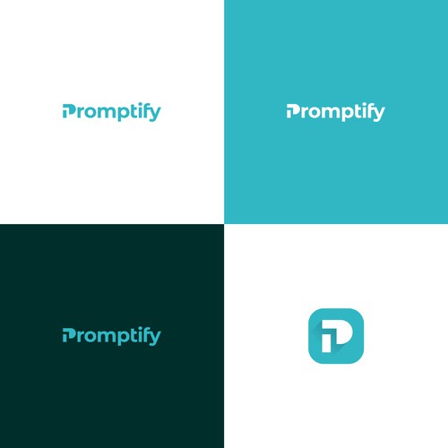 Modern, Simple and Sleek Logo for Promptify.com Design by d'zeNyu