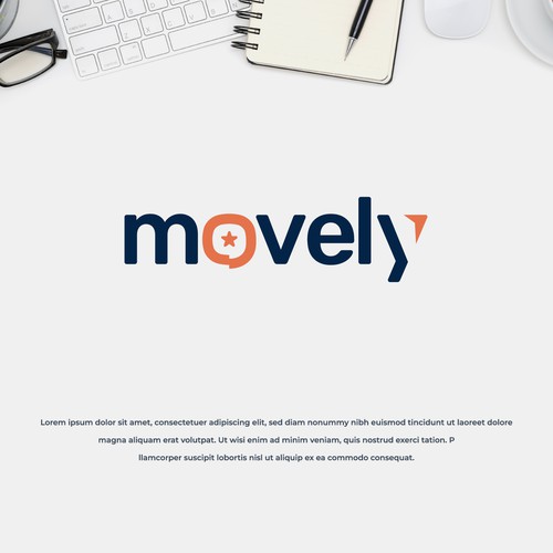 movely wesbite logo design Design by F.RIZ