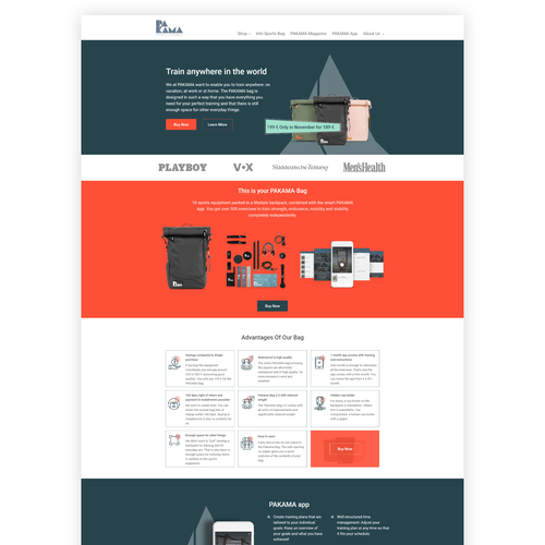 Landing page design contest entry by leo fablo