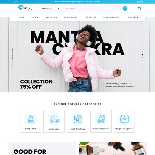 Revamp our e-com website! Design by MercClass