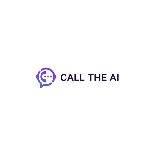 AI Communication Logo Design by The Deno