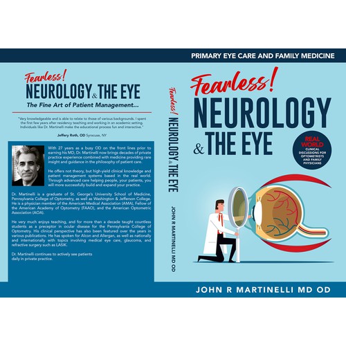 Medical Cover about Neurology & The Eye/Vision in a bold yet engaging style for a new educational series for physicians. Design by Aaniyah.ahmed