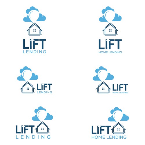 Lift Home Lending Logo Design by ArtByShahnaz™