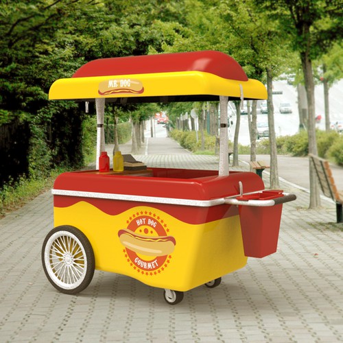 Food Cart To Sell Gourmet Hot Dog Design by cs.marton