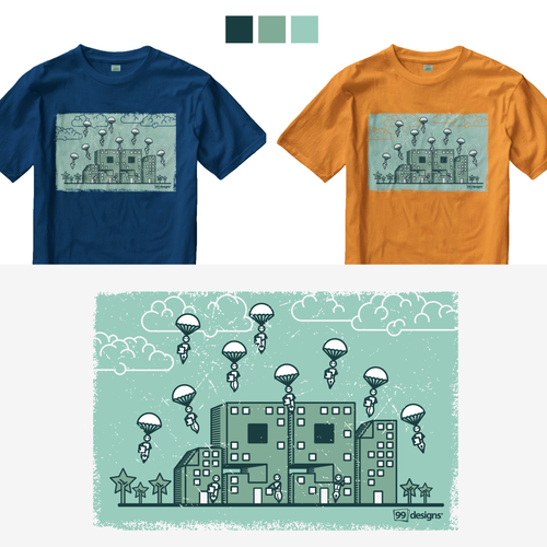 Create 99designs' Next Iconic Community T-shirt Design von cissy ( Qilart )