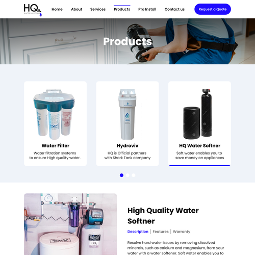 Website for Water Treatment Website Design por Kash B