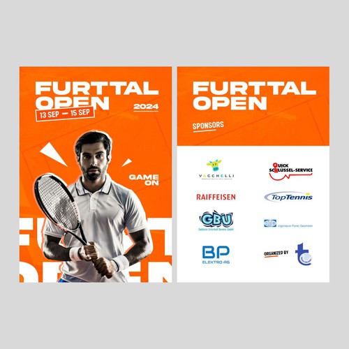 Aces & Action: Cool Flyer for a Tennis Tournament Design by umarr.graphics