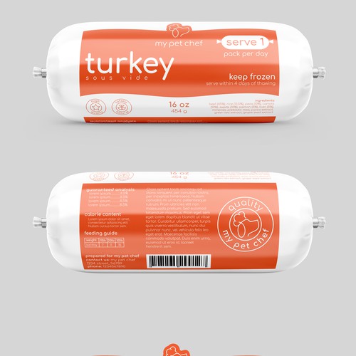 Premium Fresh Dog Food-ontwerp door Totoya