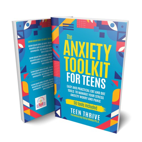 Book cover that POPS and ATTRACTS ATTENTION for TEENS (topic: Anxiety for Teens) Design by Altigador