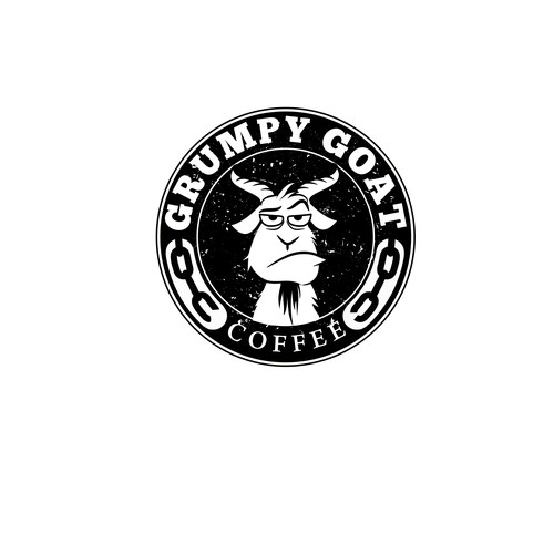 Grumpy Goat Coffee Shop, fun, modern, and powerful Design by zliki@