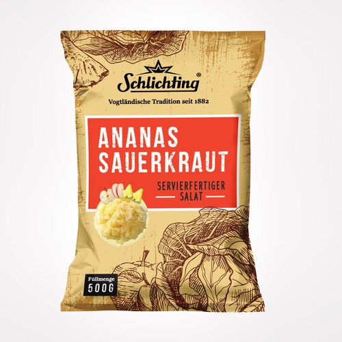 Design Stayin alife - Refresh an old fashion package for Salad with Sauerkraut, Pineapple and Apple por Jena-288