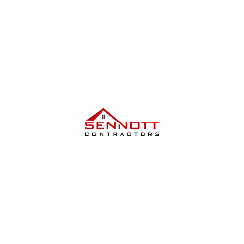 Bold, easy to read logo for construction company specializing in exterior renovations Design by G A D U H_A R T