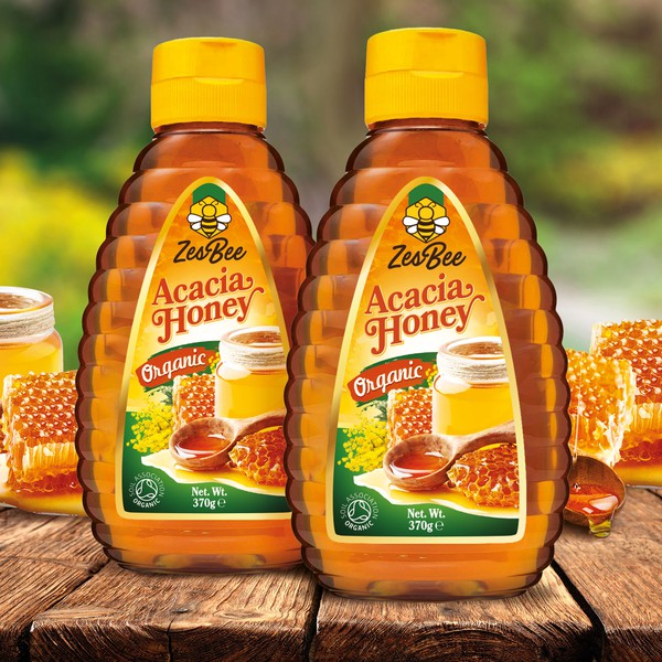 Design concept for Acacia honey label