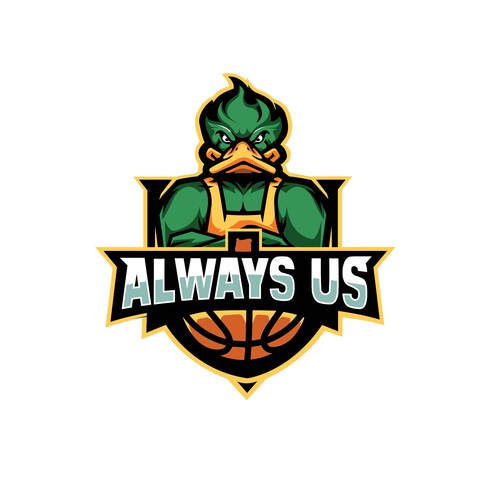 Basketball Logo for Always Us - Your Winning Logo Featured on Major Sports Network Réalisé par Parbati