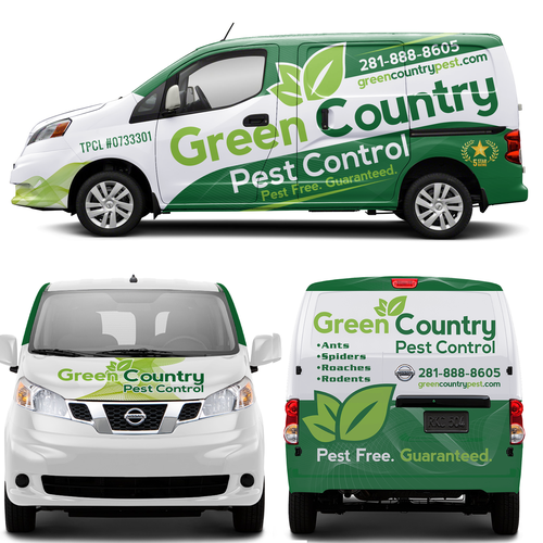 Stunning Wrap for Pest Control Van Design by theANUNGs