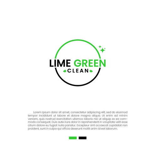 Lime Green Clean Logo and Branding Réalisé par digital recipe