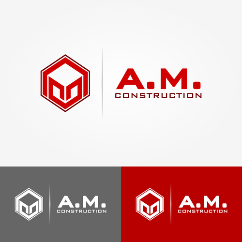 Next level Construction Logo for Home Improvement business "A.M. Construction" Design by Gaman Art Space