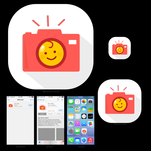 Design by DesigneXer titled "icon baby camera"