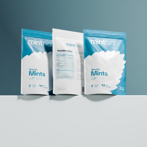 Upscale fresh breath mints pouch Design by Kulkicreatives