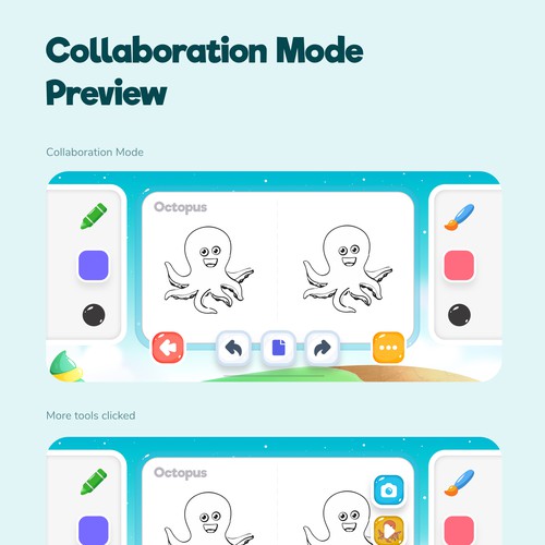 Design a cool and cute coloring app for kids! Design by Stefano Okti