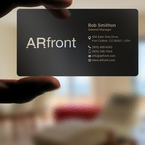 Business card design for high tech company Design by Mah_Ari