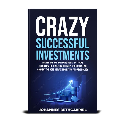 Powerful Book Cover for an Investing book that helps to Build Wealth in the Stock Market Design by T.Primada