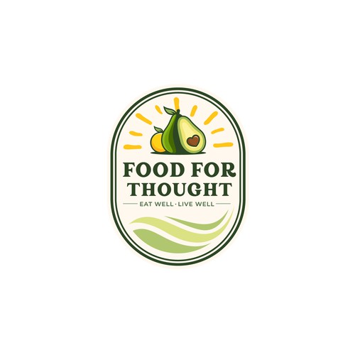 Fresh, Playful Island-Inspired Logo for Food For Thought – Organic Café & Market in the Florida Keys Design by norzone