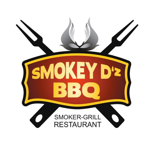 Logo for On-the-Go BBQ Smoker Grill Restaurant | Logo design contest