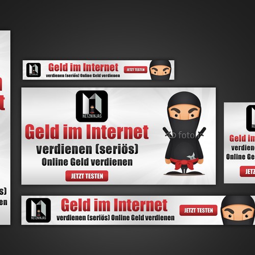 "Netzninjas benötigt ein banner ad" winning  by Webzline