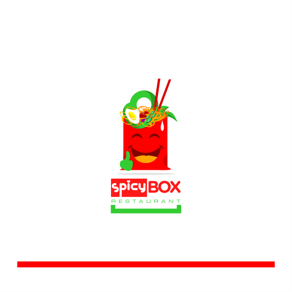 Diseño de nataradja + titulado "Happy & fun logo for a Chinese takeout kitchen"