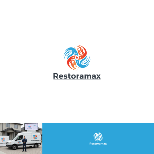 Restoration Company Branding. Design by ekhodgm