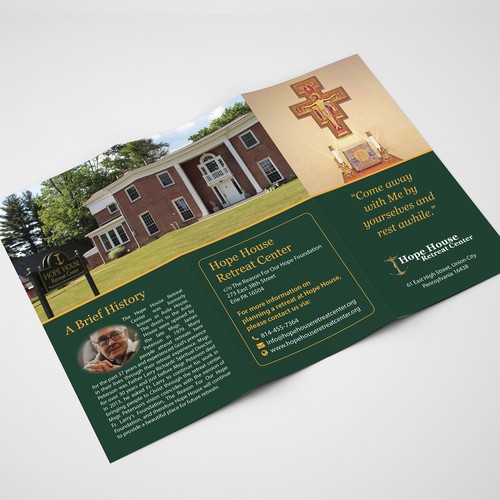 Hope House Retreat Center Brochure | Brochure contest