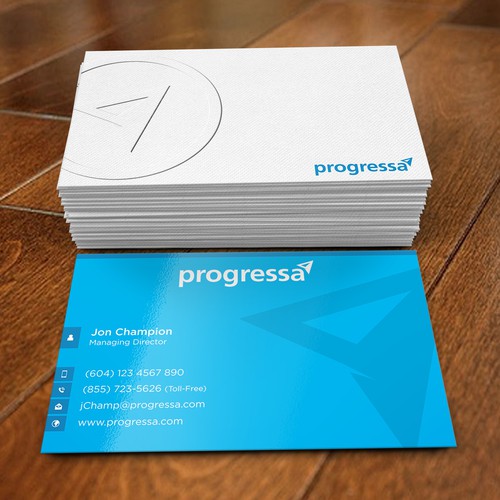 Business cards for Canadian financial institution Diseño de dkuadrat™