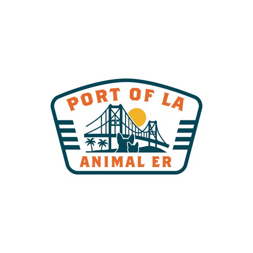 Abstract surf/skate branding for new Animal Emergency Hospital in the Port of LA Design by Budi Karso