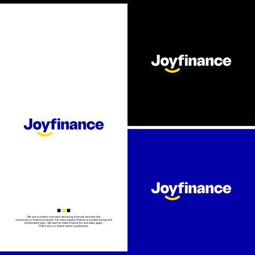 Logo & Styleguide for "Joyfinance" - An insurtech that makes finance fun and easy again Design by M_Studio™