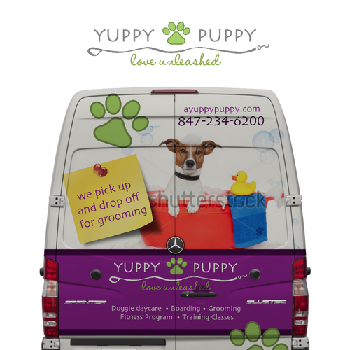 Car Wrap! Make our doggie daycare van the talk of the town! | Car ...