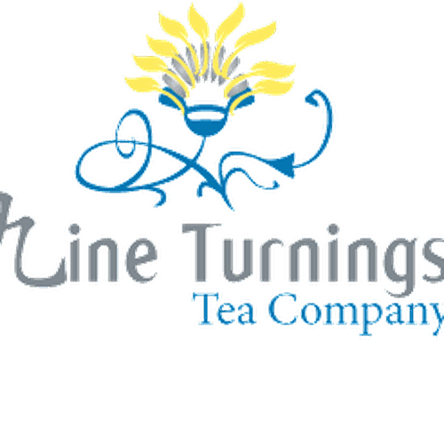 Tea Company logo: The Nine Turnings Tea Company Réalisé par Daylite Designs ©