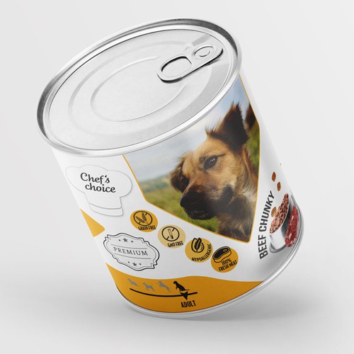 Design a super premium pet food packaging! Design by Budour A.