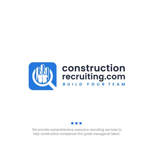 constructionrecruiting.com logo to appeal to construction companies who need to find great talent Design by gigigraphic