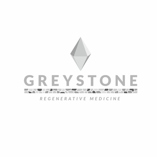 I like the lettering of Greystone here.  And then below Greystone a grey, stone-like structure with mortar or joints in  Design réalisé par anoadesigner