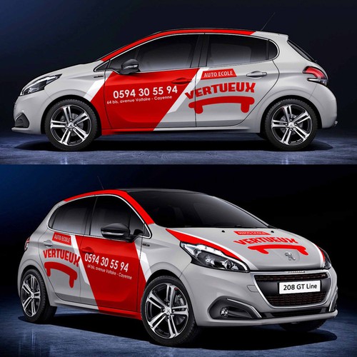 Simple Classy car design for a company that teach people how to drive Design by ERIKA_design