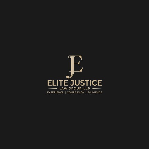 Elite Justice Law Group needs an empowering logo! Design by knight brands™