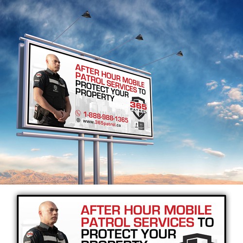 I need a billboard design for a Security Guard Company Design by Besties