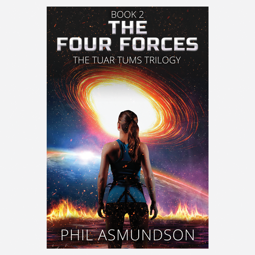 Book cover for second book in hard science fiction novel trilogy Design by nenadsarac
