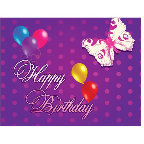 Create cool birthday card designs! Design by Guidea