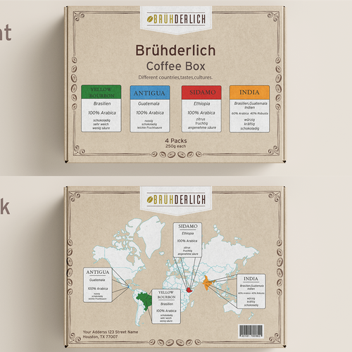 Packaging design for a premium coffee gift box Design by Ganesh Anvekar