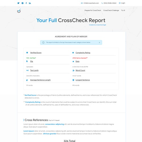 Crisp Report Page to Showcase Our Analytics Output Design by ⚡️unbox.style⚡️