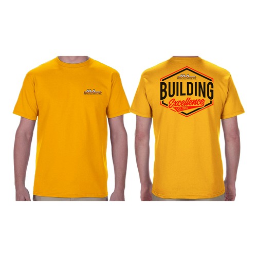 T-shirt design for high quality construction company Design by S. Wadja