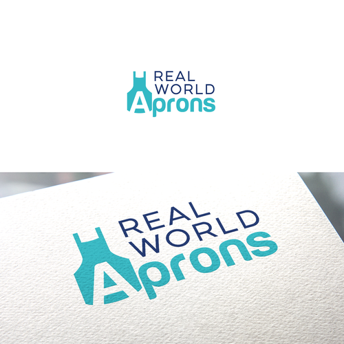 Real World Aprons Logo Design by OctoCreative